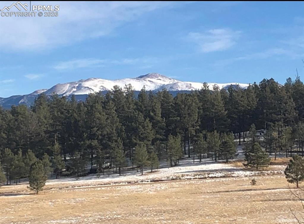 Image 40 of 42: The view of Pikes Peak from the home!