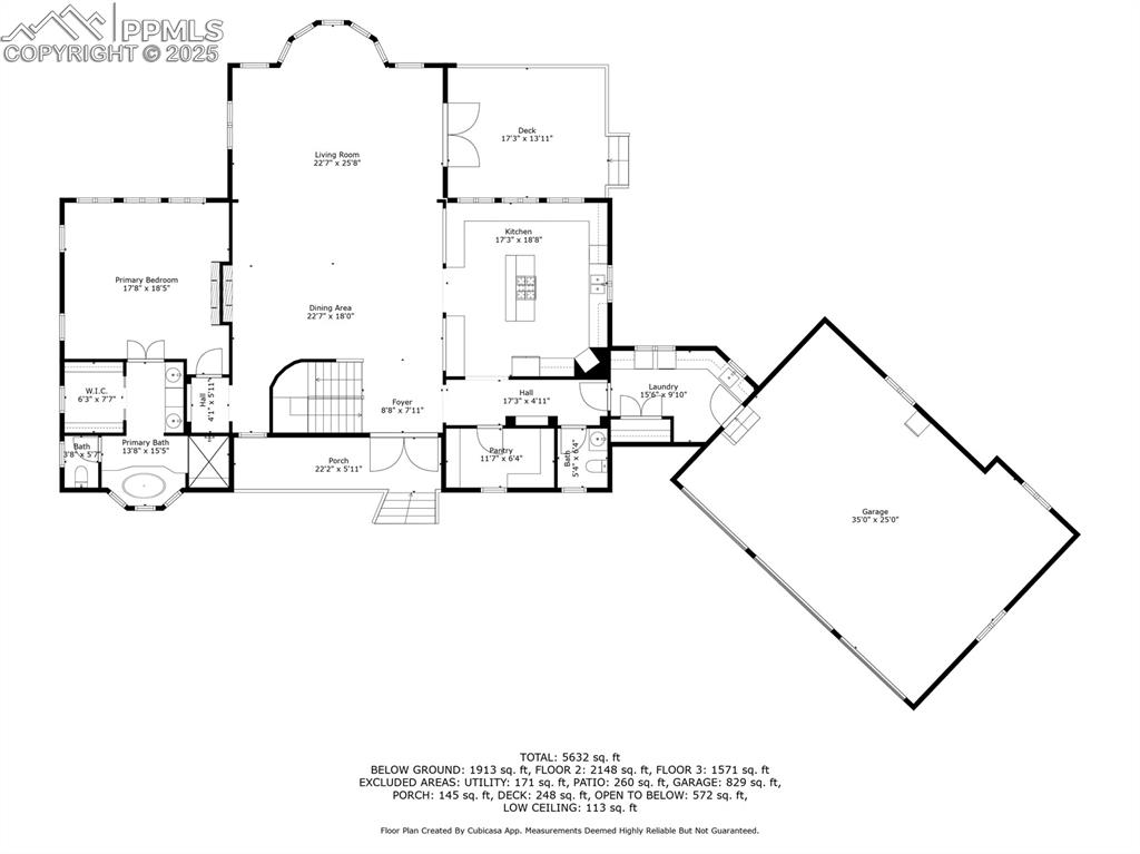 Image 49 of 50: Main level floor plan