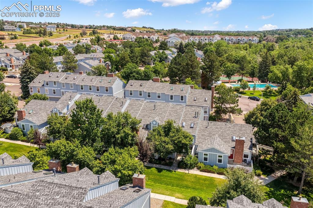 Image 42 of 47: Aerial view of residential area