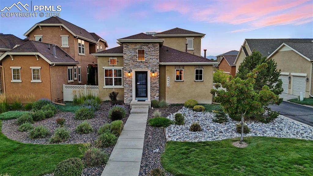 Caption: Exquisite 5BR, 4BA contemporary home nestled on a desirable corner lot in the sought-after Parkwood 