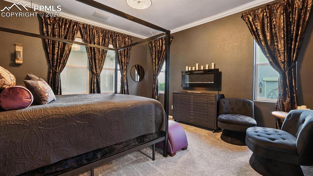 Image 19 of 50: Main Level Primary Suite with custom walk in closet and luxurious 5pc Spa B