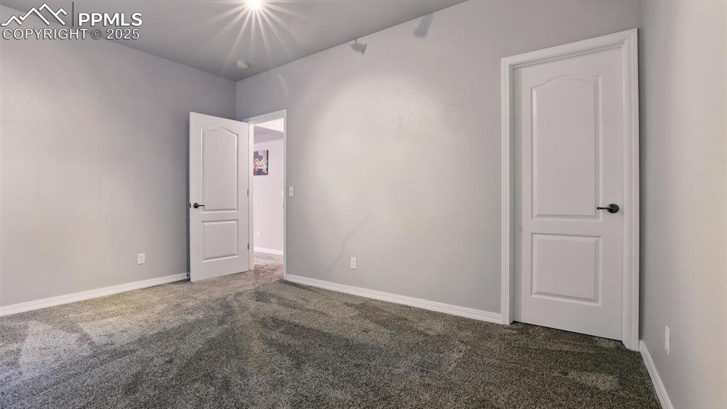 Image 46 of 50: Basement Bedroom #5 with walk in closet.