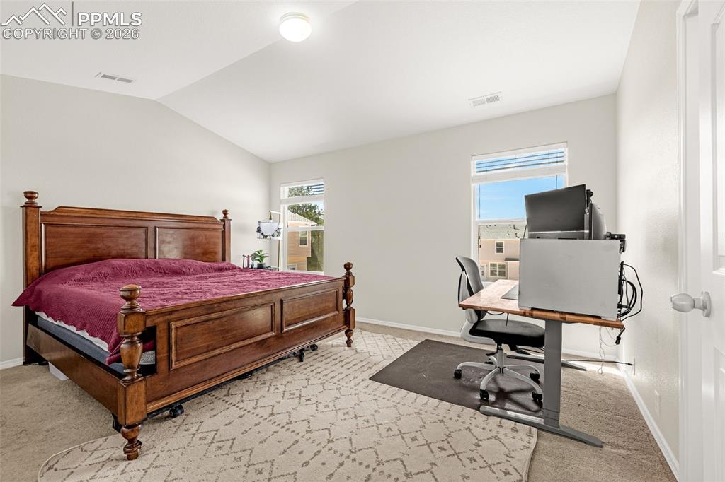 Image 16 of 32: Master Bedroom with fresh paint!