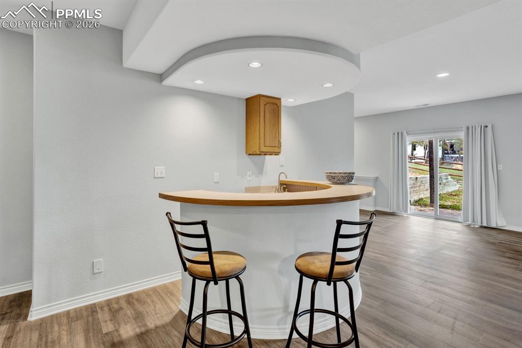 Image 29 of 49: Basement bar area