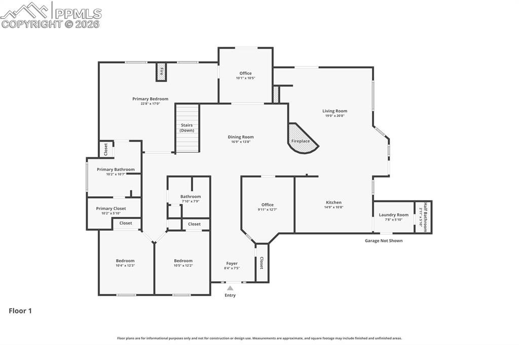 Image 48 of 49: Main Level Floorplan