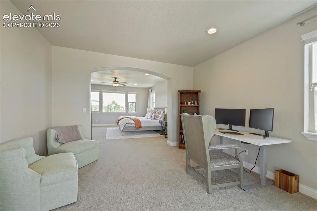 Image 17 of 38: Office area coming off master bedroom