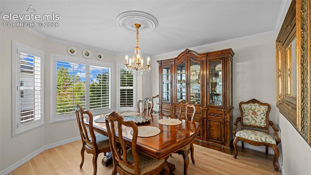 Image 5 of 30: Stunning Pikes Peak view from this window. Look at the beautiful Italian v