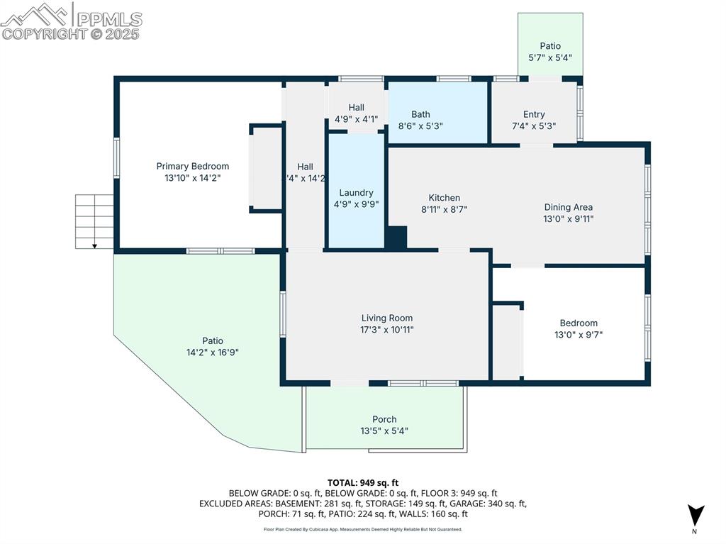 Image 37 of 42: Floor plan with dimensions