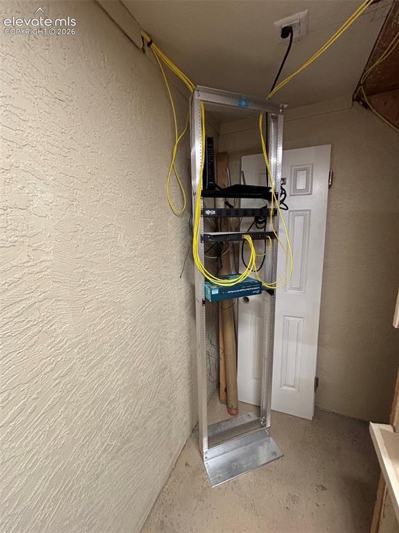 Image 17 of 18: Electronic rack with ethernet cables