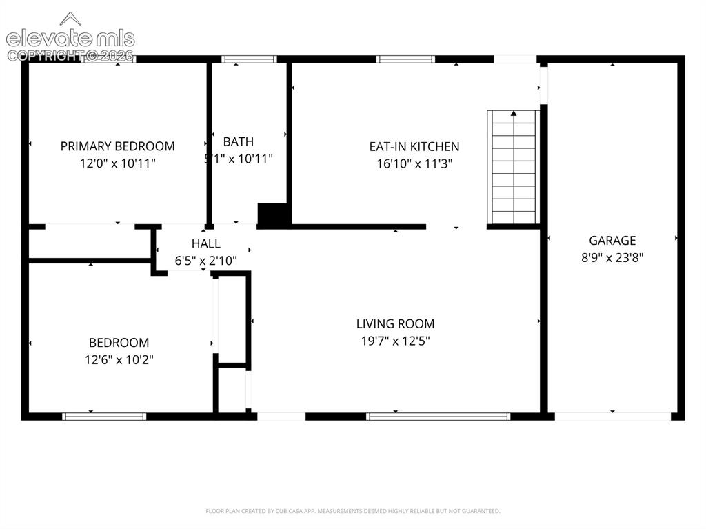 Image 19 of 21: Main Level with attached garage