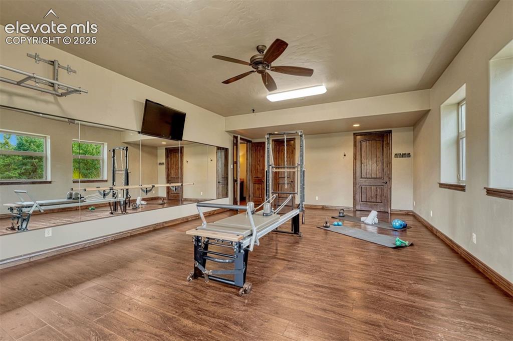 Image 36 of 50: Home Gym in basement