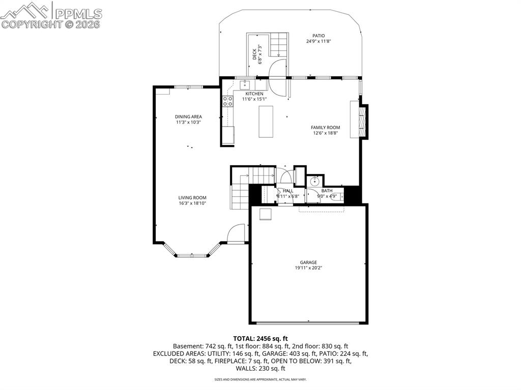 Image 48 of 49: Main Level Floorplan