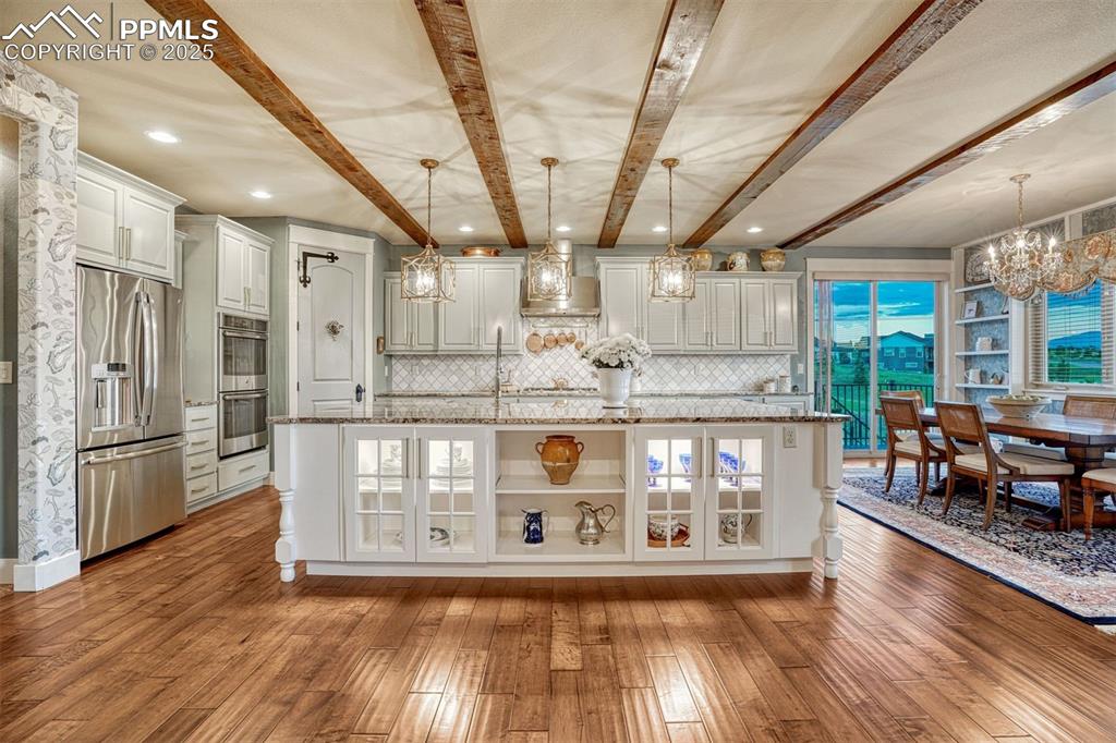 Image 2 of 45: Masterfully crafted kitchen with attention to the smallest detail. Every ho