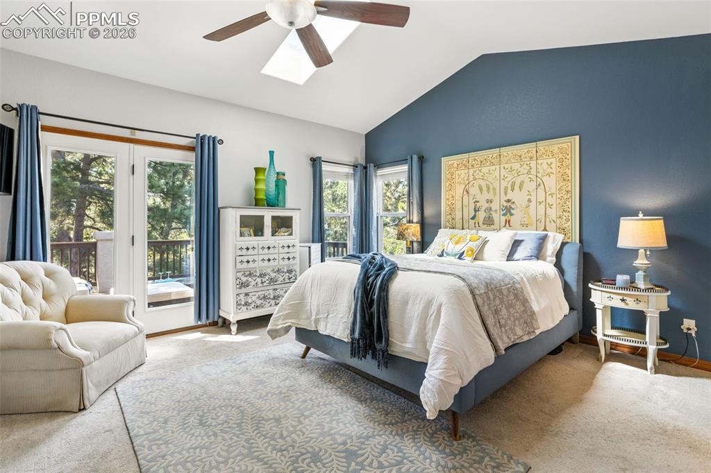 Image 17 of 50: Primary retreat w/walkout to upper deck