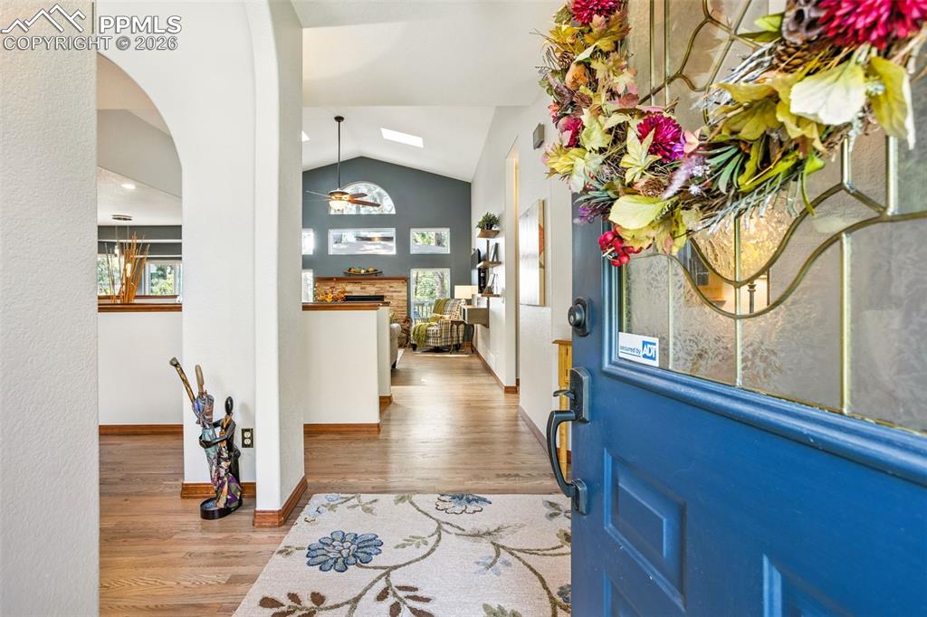 Image 4 of 50: Intriguing architectural accents and open floor plan throughout the home.