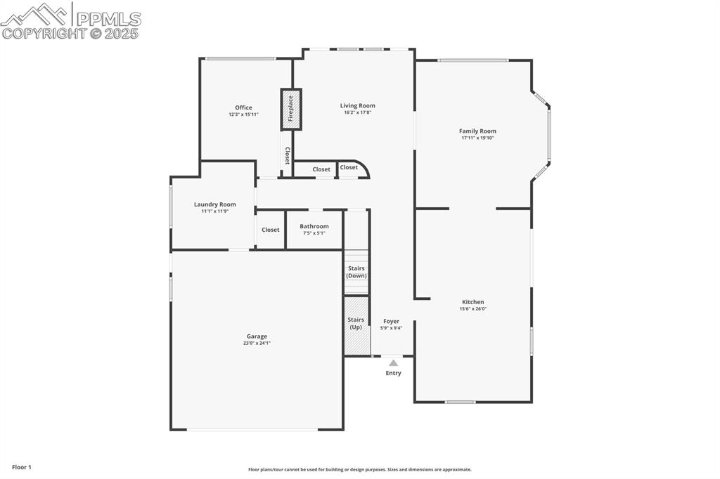 Image 48 of 50: View of floor plan / room layout