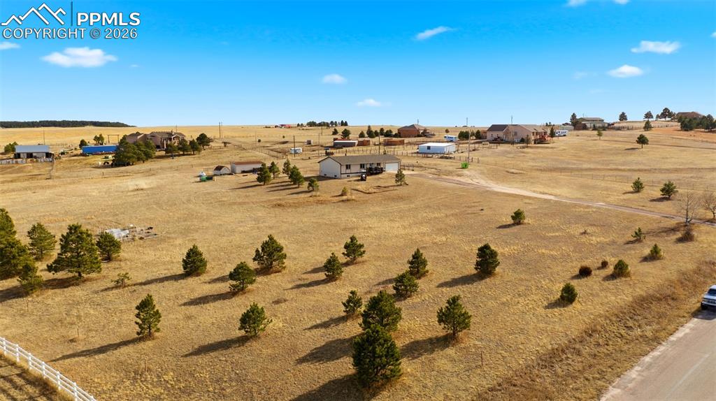 Image 31 of 37: Aerial view of sparsely populated area