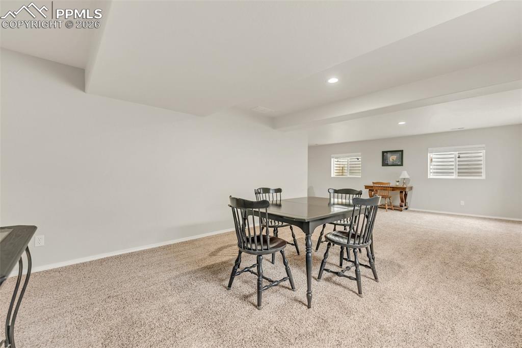 Image 40 of 43: Huge are in basement is great as a Homeschool 