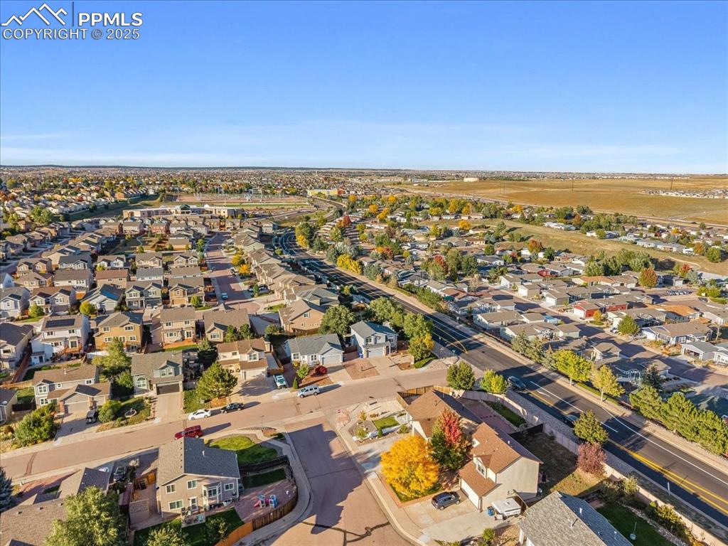 Image 24 of 27: Aerial overview of property
