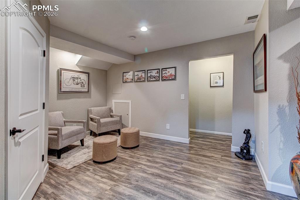 Image 17 of 32: Lower level rec room