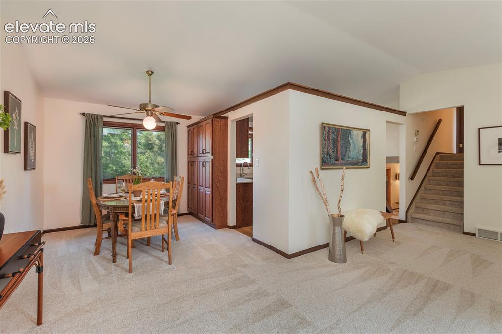 Image 30 of 50: New carpet, new paint and trim throughout this level and the upstairs.