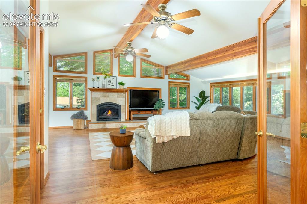 Image 6 of 50: This incredible bright and sunny great room addition boasts french doors, h