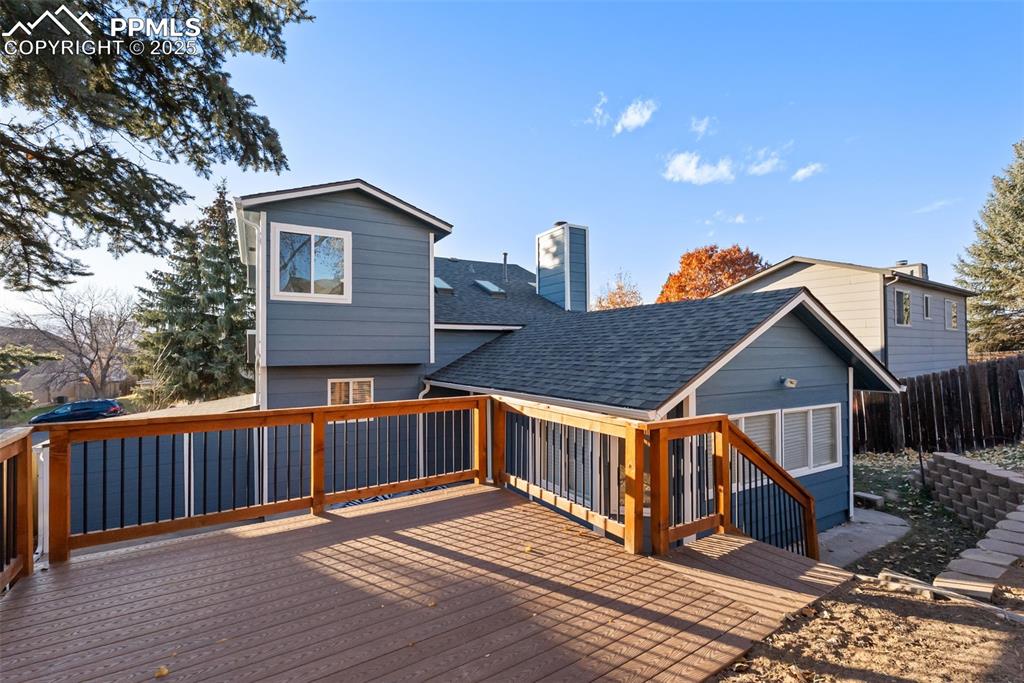 Image 39 of 50: View of wooden deck