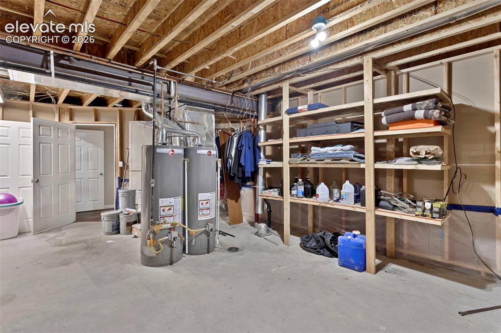 Image 27 of 28: Storage area in basement