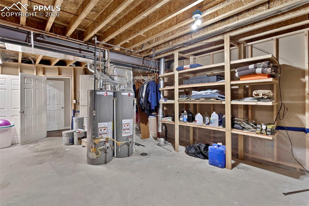 Image 29 of 30: Storage area in basement