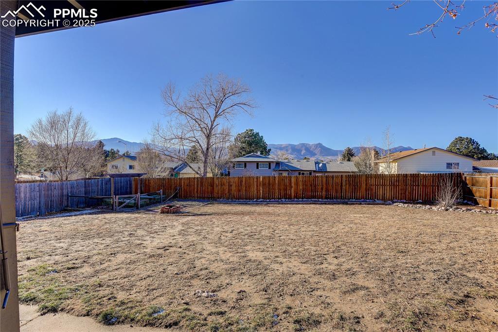 Image 36 of 42: Back yard to enjoy MT views and sunsets