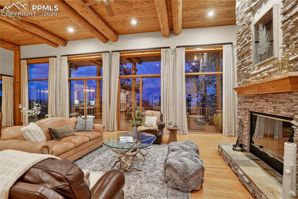 Image 9 of 47: Watch the city lights sparkle in the evening