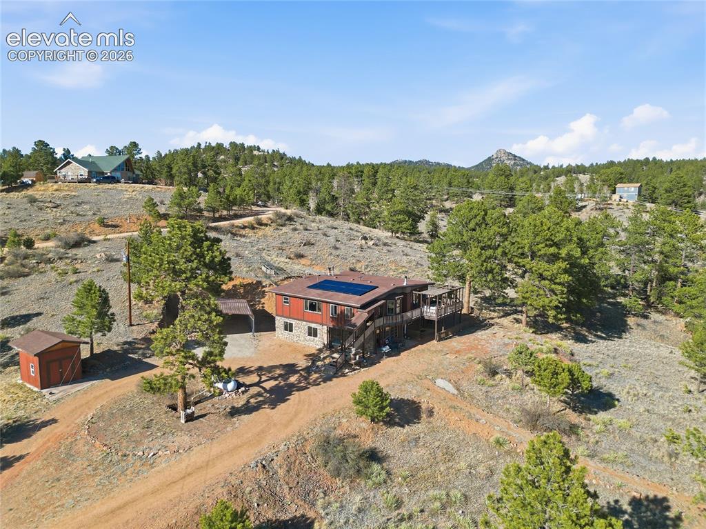 Image 48 of 49: Aerial view of the surrounding area taken from the south