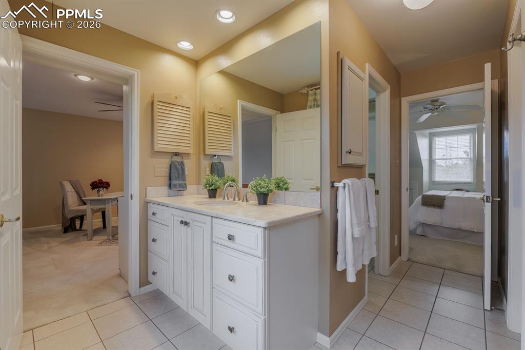Image 27 of 47: Great flow from bedroom to bath and loft