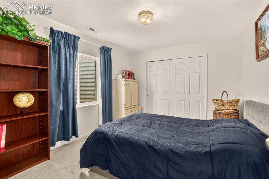 Image 30 of 38: Bedroom featuring carpet floors and a closet