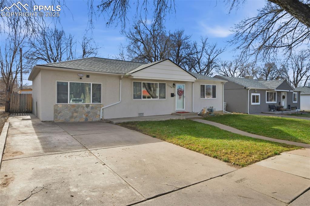 Caption: Front of Structure