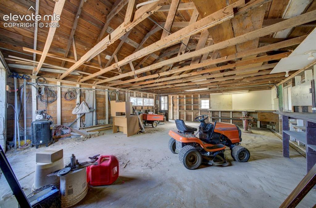 Image 33 of 45: Detached two-car garage
