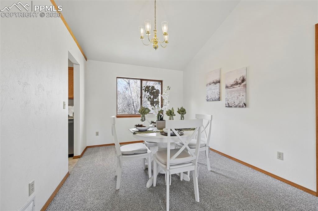 Image 8 of 42: New carpet, window to backyard