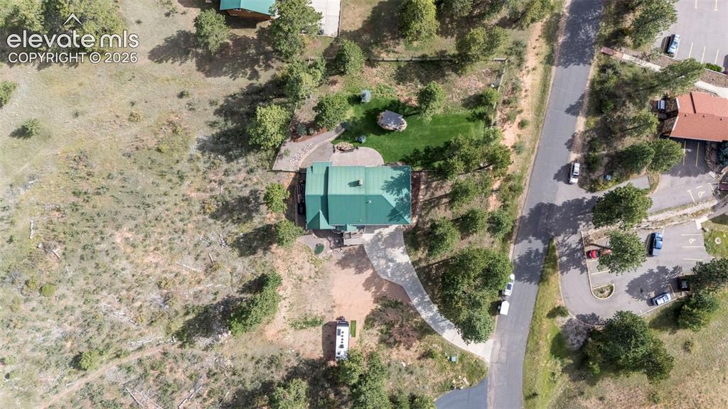 Image 42 of 46: Aerial view of property