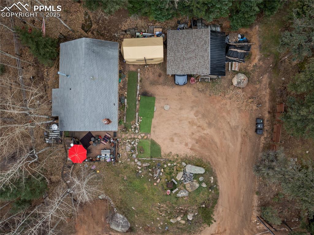 Image 46 of 47: Aerial overview of property