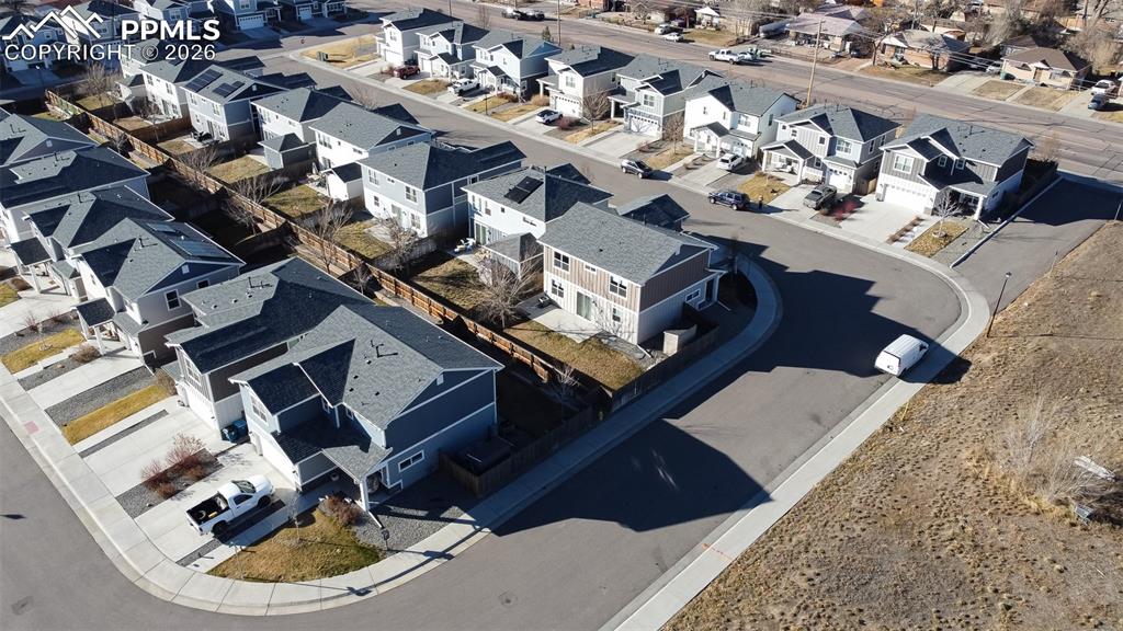Image 30 of 41: Aerial view of residential area