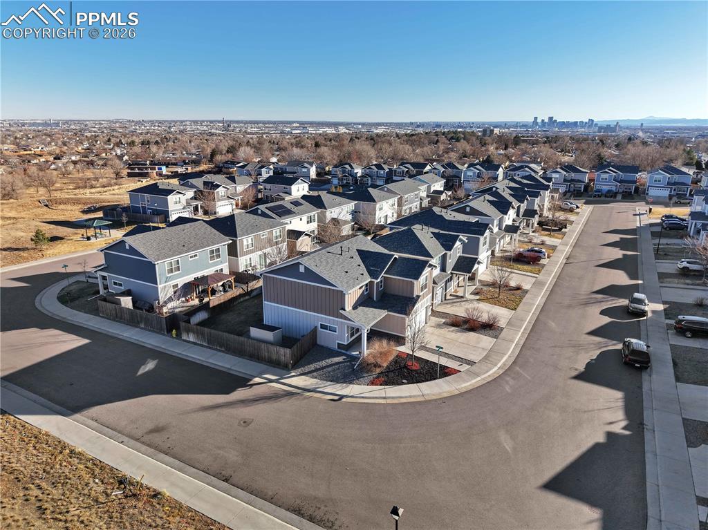 Image 42 of 48: Aerial view of residential area
