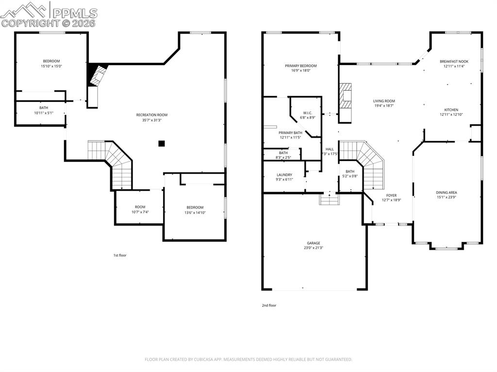Image 50 of 50: View of floor plan / room layout