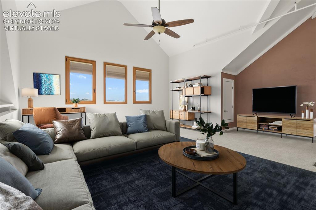 Image 19 of 50: Lofted level introduces a second living zone—well-suited for a secondary su