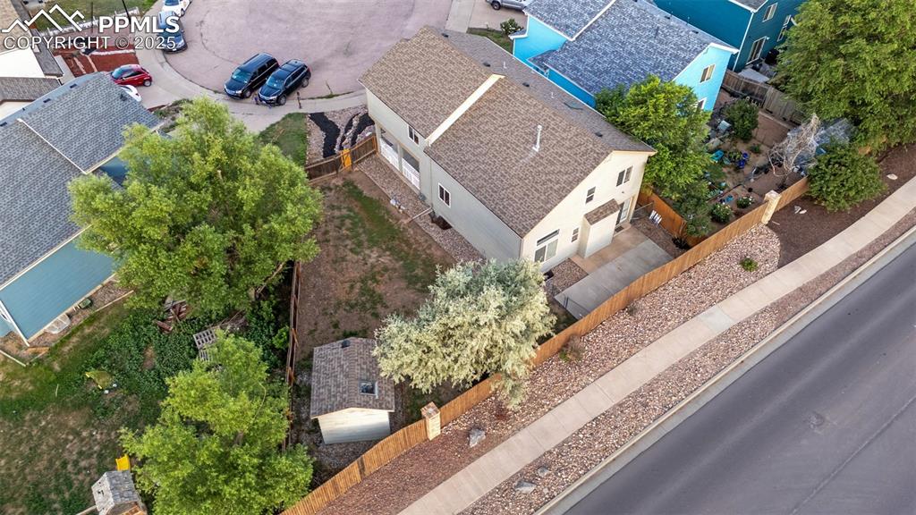 Image 35 of 40: View from above of property