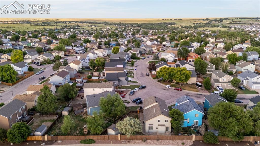 Image 37 of 40: Aerial view of residential area