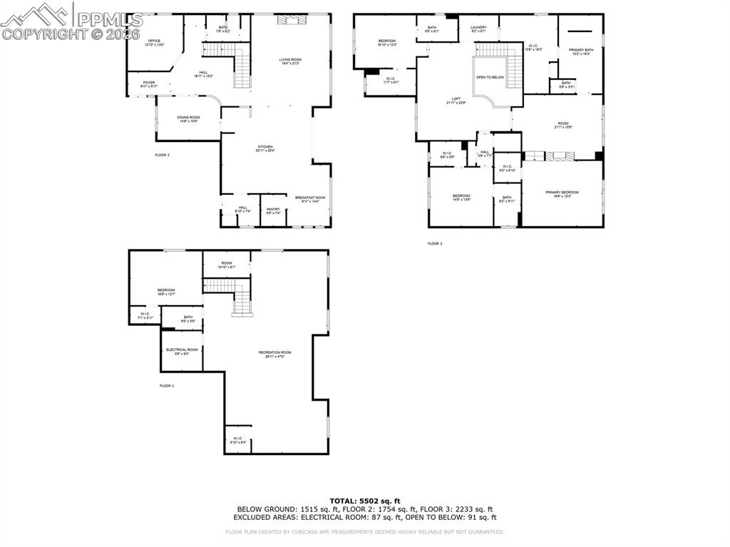 Image 47 of 50: all levels floor plan