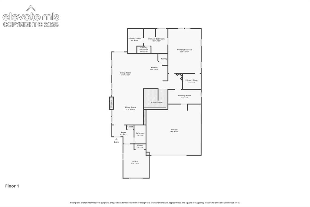 Image 40 of 41: Main Level Floor Plan