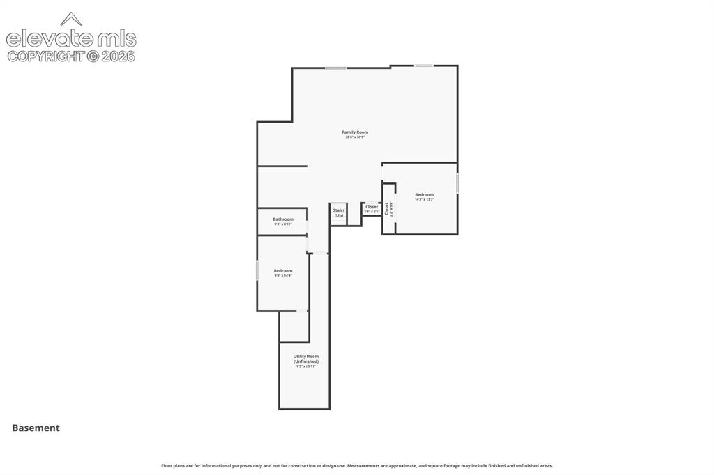Image 41 of 41: Basement Floor Plan