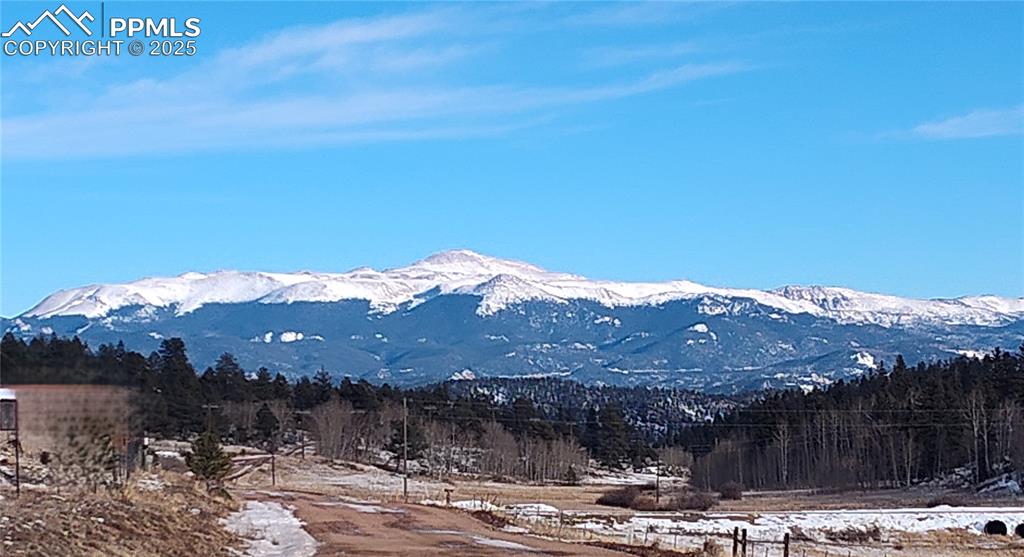 Image 20 of 20: Big Pikes Peak views from Park County Rd. 100
