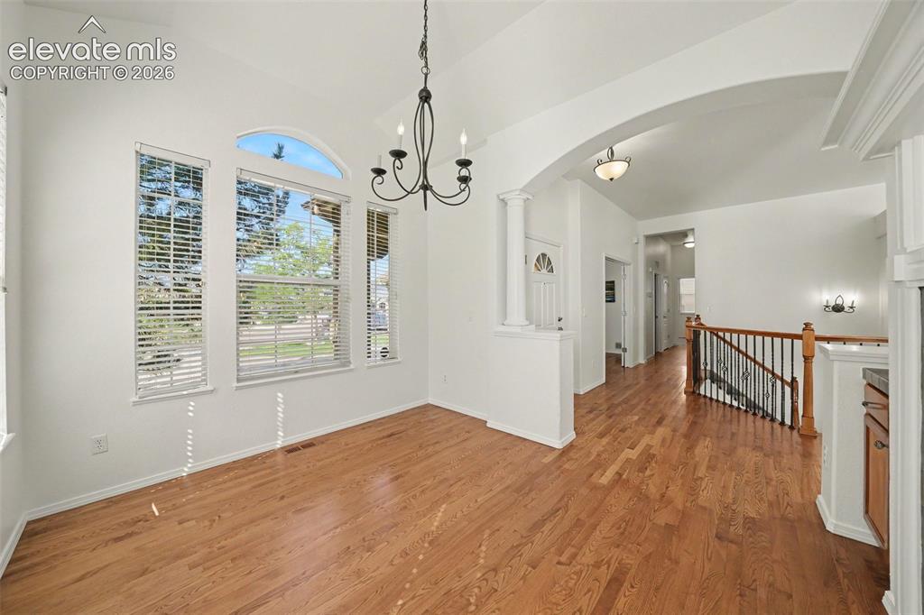 Image 14 of 41: Formal dining with mountain views.